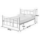 Argos Home Yani Double Metal Bed Frame - Black