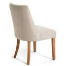 Habitat Alec Pair of Fabric Dining Chair - Oatmeal