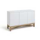 Habitat Zander Textured Large Sideboard -White/Oak Effect