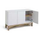 Habitat Zander Textured Large Sideboard -White/Oak Effect