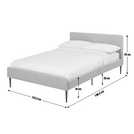 Habitat Kristopher Double Fabric Bed Frame - Grey