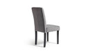 Argos Home Pair of Midback Velvet Dining Chairs - Grey