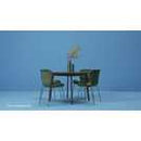 Habitat Skandi Oak Veneer Round 4 Seater Table - Walnut