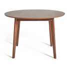 Habitat Skandi Oak Veneer Round 4 Seater Table - Walnut