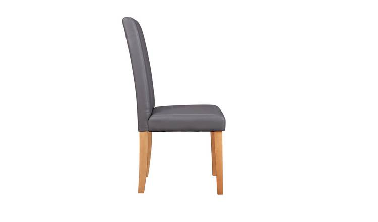 Argos Home Pair of Midback Dining Chairs - Charcoal