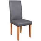 Argos Home Pair of Midback Dining Chairs - Charcoal