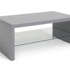 Habitat Sleigh Coffee Table - Gloss Grey