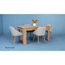 Habitat Miami Curve Extending Oak Effect Dining Table