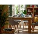 Habitat Miami Curve Extending Oak Effect Dining Table