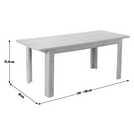 Habitat Miami Curve Extending Oak Effect Dining Table