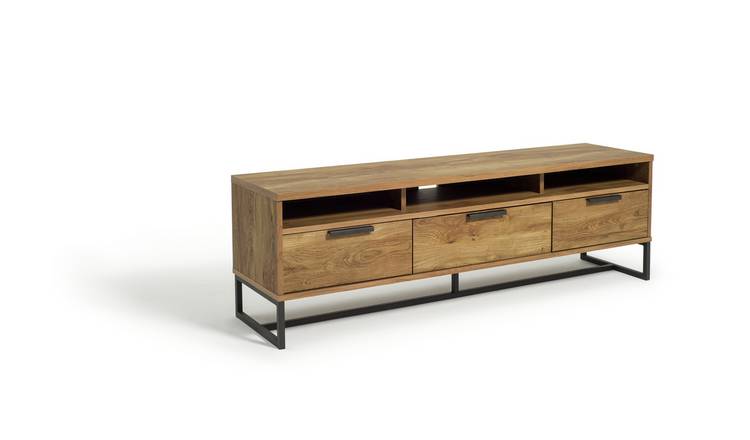 Habitat Nomad 3 Drawer Large TV Unit - Oak