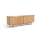 Habitat Grooved Storage 4 Door Sideboard - Pine