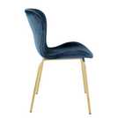 Habitat Etta Pair of Velvet Dining Chair - Blue