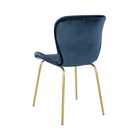 Habitat Etta Pair of Velvet Dining Chair - Blue