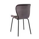 Habitat Etta Pair of Velvet Dining Chair - Grey