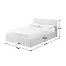 Habitat Heathdon Small Double Ottoman Fabric Bed Frame -Grey