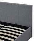 Habitat Heathdon Small Double Ottoman Fabric Bed Frame -Grey