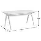 Habitat Radius Solid Oak 6 Seater Dining Table
