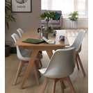 Habitat Jerry Extending 4 - 6 Seater Dining Table - Oak