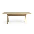 Habitat Radius Solid Oak 6 Seater Dining Table