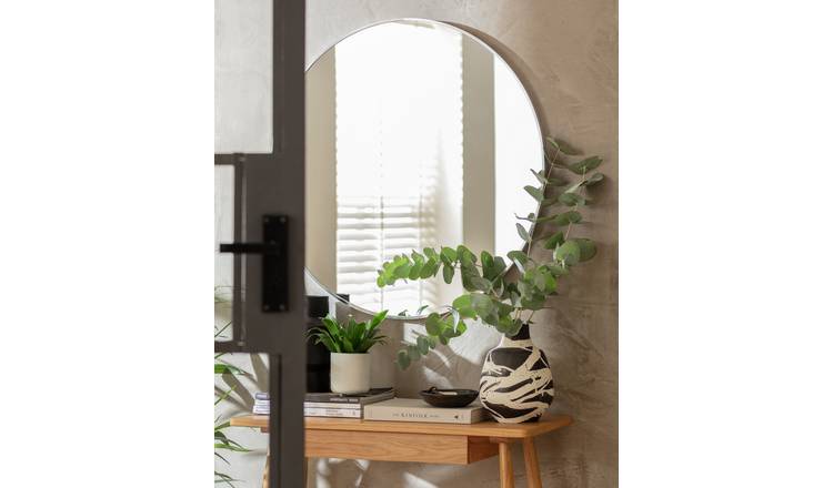 Habitat Katun Round Wall Mirror - Silver - 80x80cm