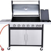 Home Deluxe 6 Burner BBQ Stainless Steel