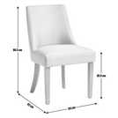 Habitat Alec Pair of Midback Dining Chairs - Grey