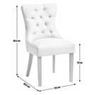 Argos Home Geneva Pair of Fabric Dining Chairs - Beige