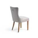 Argos Home Geneva Pair of Fabric Dining Chairs - Beige