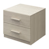 2 x Atomia Freestanding Matt brown oak effect 2 Drawer Bedside table (H)429mm (W)500mm (D)466mm