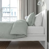 MALM Bed frame, high, white/Luröy, Standard Double