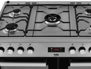 Beko KDVF90X 90cm Dual Fuel Range Gas Cooker - Stainless Steel
