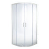 Cooke & Lewis Onega Quadrant Chrome effect frame Quadrant Shower enclosure with Corner entry double sliding door (W)800mm (D)800mm
