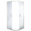 Cooke & Lewis Onega Quadrant Chrome effect frame Quadrant Shower enclosure with Corner entry double sliding door (W)800mm (D)800mm