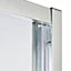 Cooke & Lewis Onega Quadrant Chrome effect frame Quadrant Shower enclosure with Corner entry double sliding door (W)900mm (D)900mm
