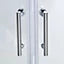 Cooke & Lewis Onega Quadrant Chrome effect frame Quadrant Shower enclosure with Corner entry double sliding door (W)900mm (D)900mm