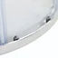 Cooke & Lewis Onega Quadrant Chrome effect frame Quadrant Shower enclosure with Corner entry double sliding door (W)900mm (D)900mm