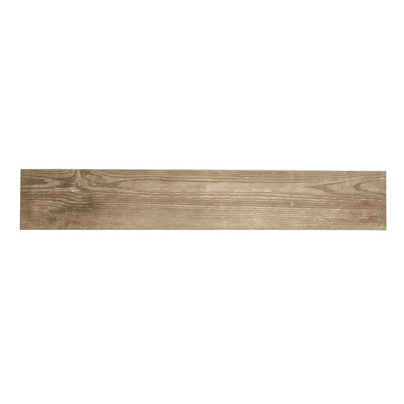 Cotage wood Light brown Matt Wood effect Porcelain Wall & floor Tile, Pack of 4, (L)1200mm (W)200mm