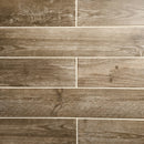 Cotage wood Light brown Matt Wood effect Porcelain Wall & floor Tile, Pack of 4, (L)1200mm (W)200mm