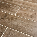 Cotage wood Light brown Matt Wood effect Porcelain Wall & floor Tile, Pack of 4, (L)1200mm (W)200mm