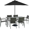 Argos Home Cusco Rattan Effect 6 Seater Patio Set - Grey865/5127