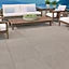 Dakota Beige Matt Stone effect Porcelain Outdoor Floor Tile, Pack of 2, (L)600mm (W)600mm