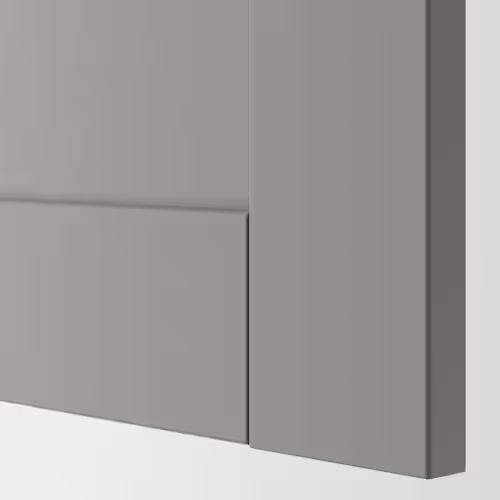 Bathroom furniture, set of 22, grey frame/anthracite Pilkån tap, 124x43x65 cm