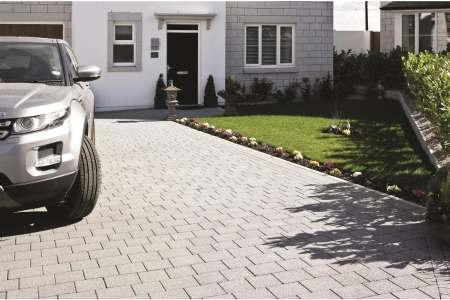 Tobermore Sienna Duo Block Paving in Silver - Two sizes in one pack. 13.86m2 coverage