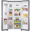 LG NatureFRESH™ GSLC40PYPE Plumbed Total No Frost American Fridge Freezer - Prime Silver