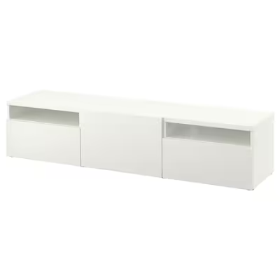 TV bench, white/Lappviken white, 180x42x39 cm