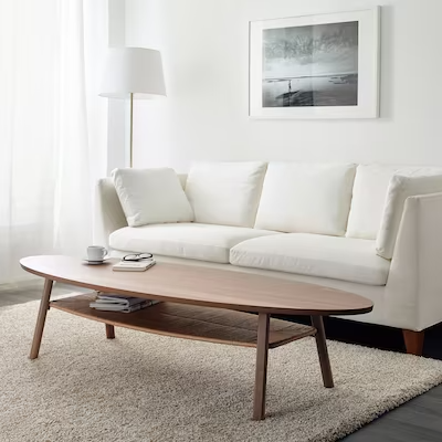 STOCKHOLM Coffee table, walnut veneer, 180x59 cm