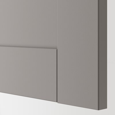 ENHET Corner kitchen, anthracite/grey frame