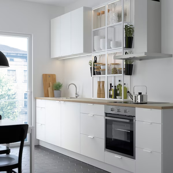 ENHET Kitchen, white, 323x63.5x241 cm