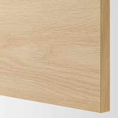 ENHET Kitchen, white/oak effect white, 323x63.5x241 cm